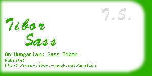 tibor sass business card